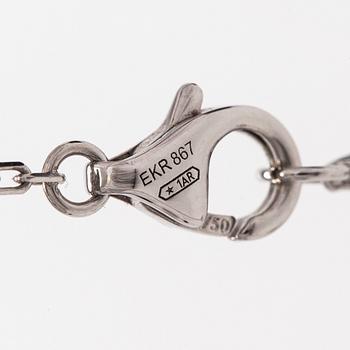 Cartier, kaulakoru, "d'Amour", 18K valkokultaa ja briljanttihiottu timantti.
