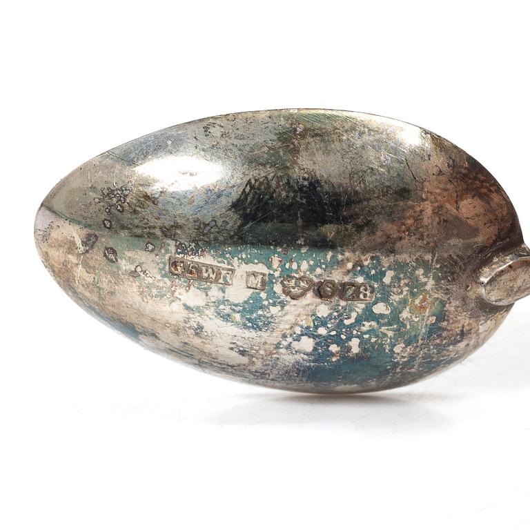 Moccaskedar, 18 st, silver, 1900-tal.
