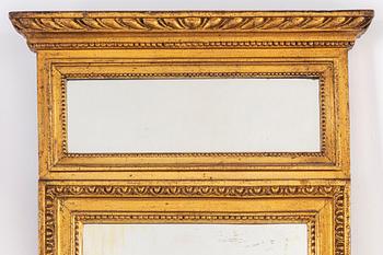 A circa 1800 late Gustavian mirror.