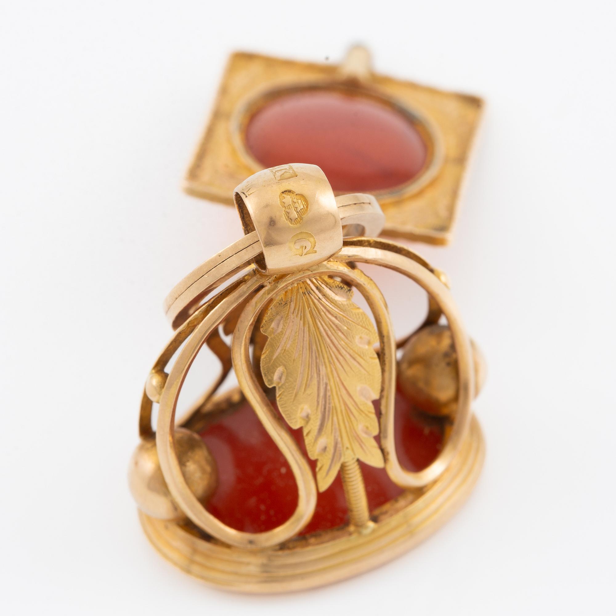 Sigill och nyckeldragare, av Johan Richard Borg och  Arvid Örn, Gävle 1831.