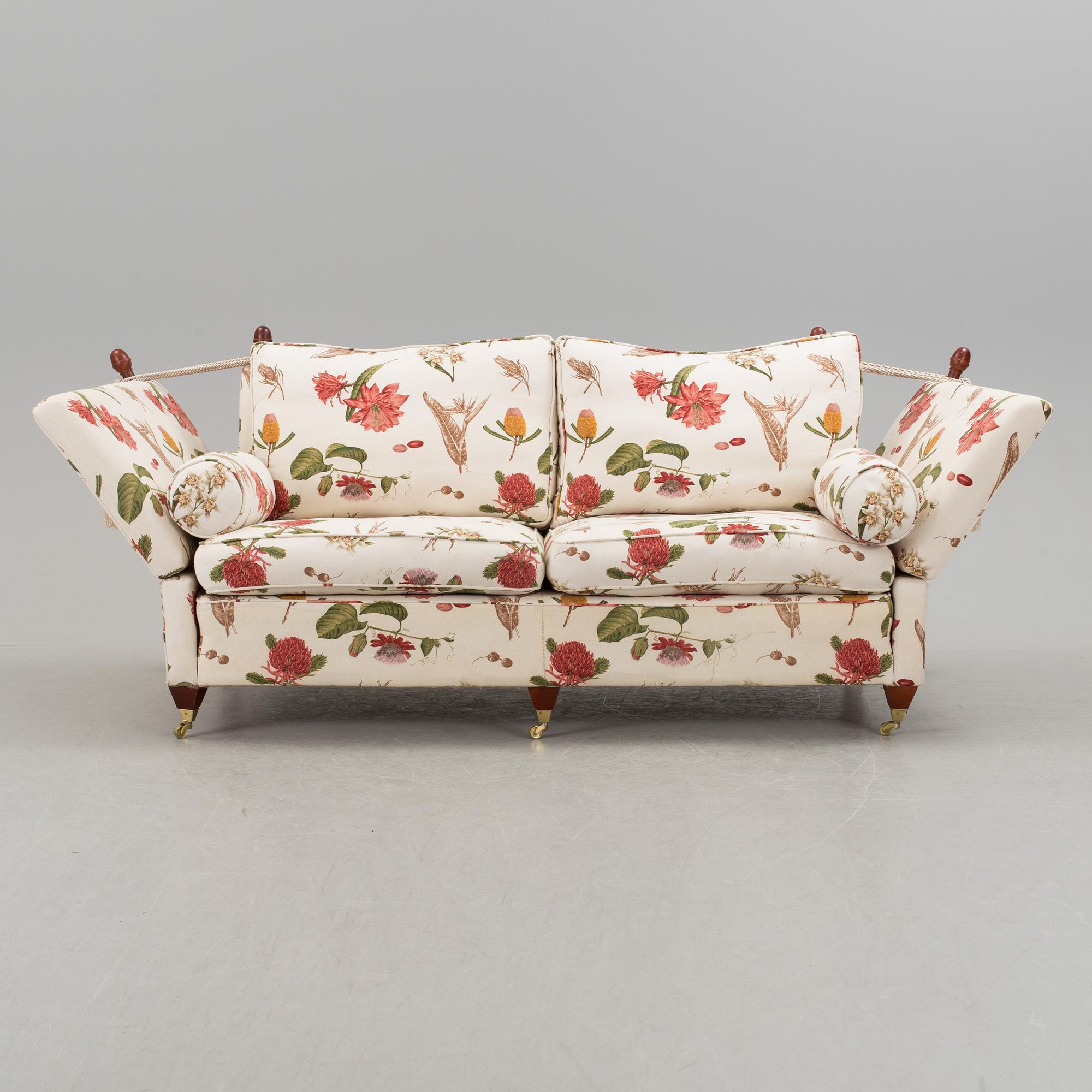 A late 20th century sofa, possibly Langham by Laura Ashley, England.