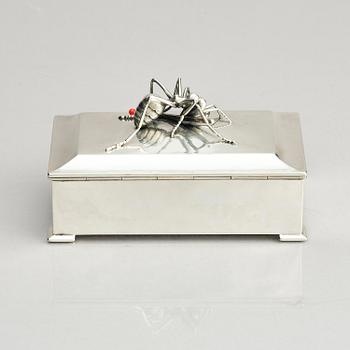 Kay Bojesen, a silver matchbox case, Copenhagen.