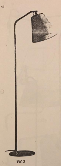 Paavo Tynell, a floor lamp model "9613", Idman, Finland, 1950s.