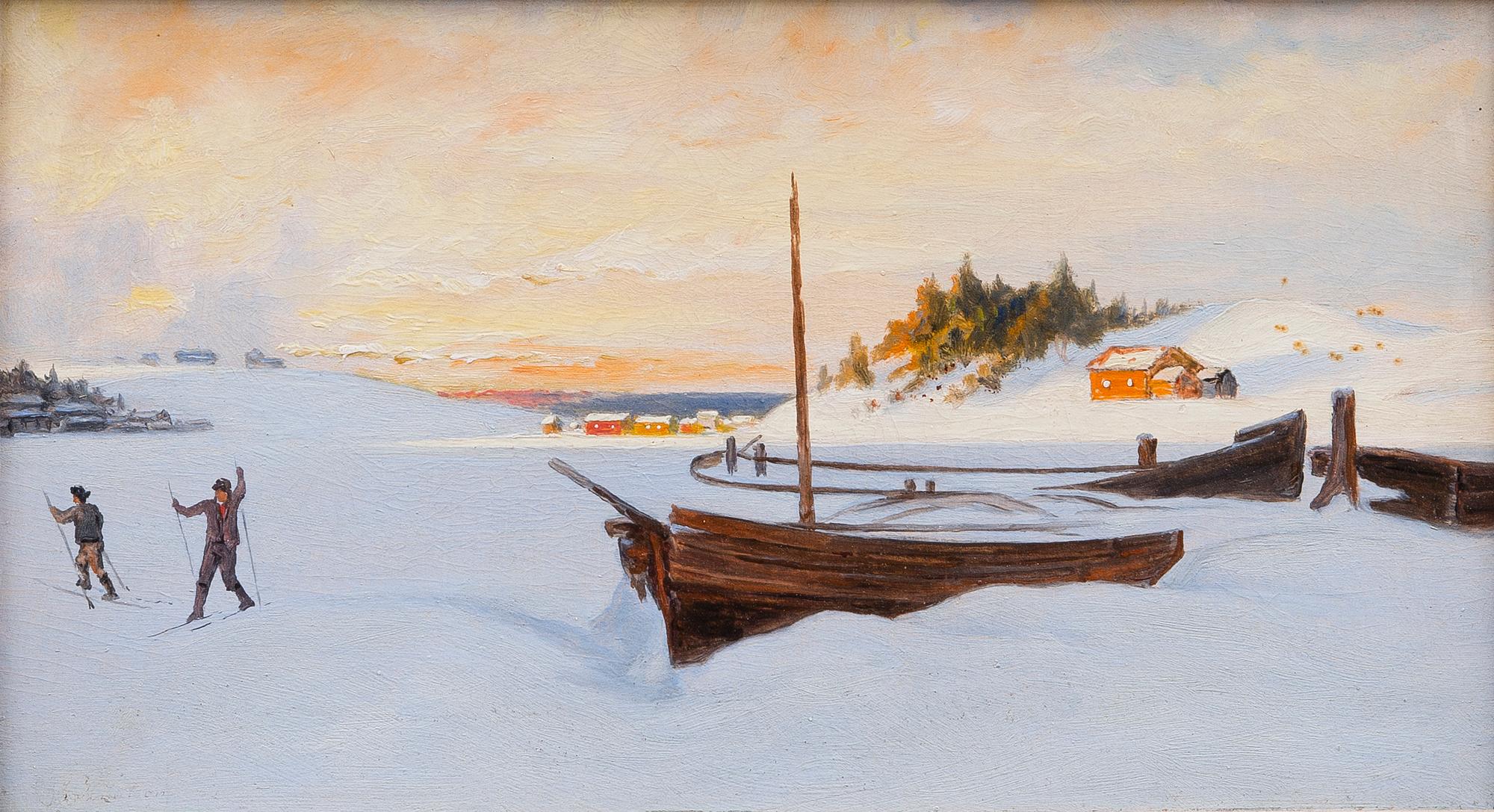 JOHAN KNUTSON, KIRKAS TALVIPÄIVÄ, HAIKKOO.