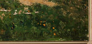 JOHN CLAYTON ADAMS, olja på duk, sign o dat 1891.
