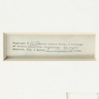 Marvel, "Human Fly", orginalteckningar, 1978.