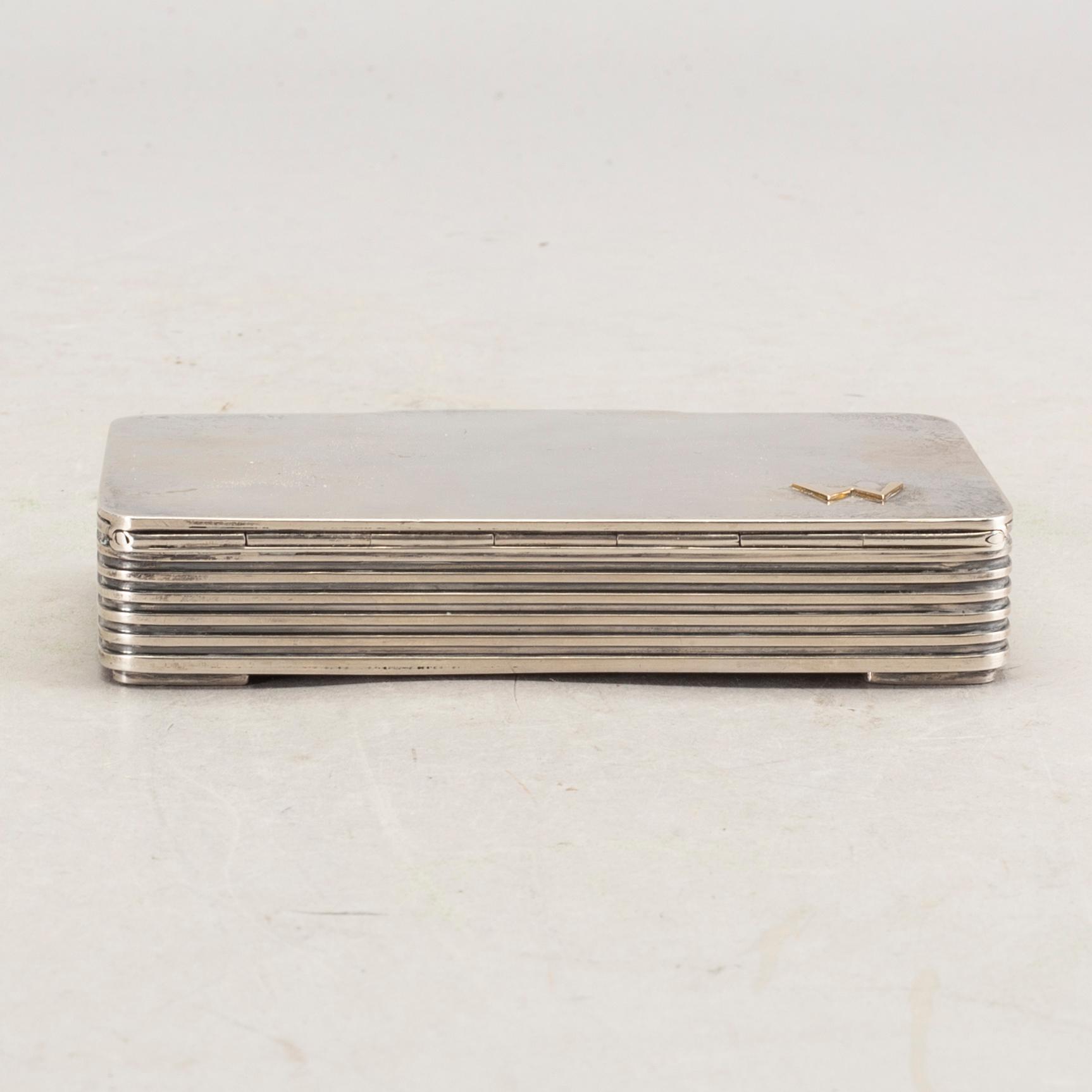 a Danish sterling silver box.