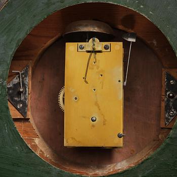 A late Gustavian giltwood cartel clock by J. Nyberg (master in Stockholm 1787-1801).