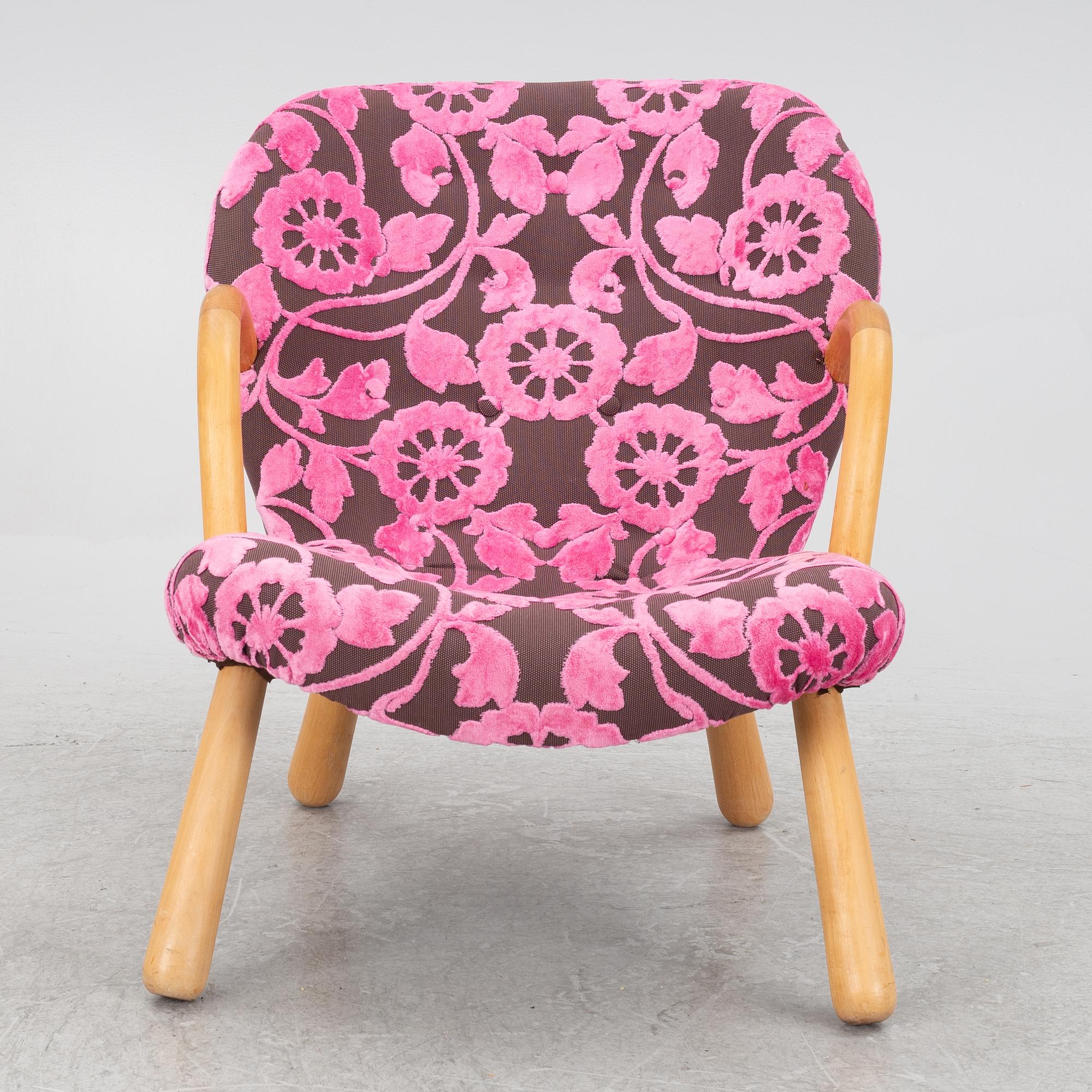 Fåtölj, Scandinavian Modern, "Clam chair"/"Muslinge", 1940/50-tal.