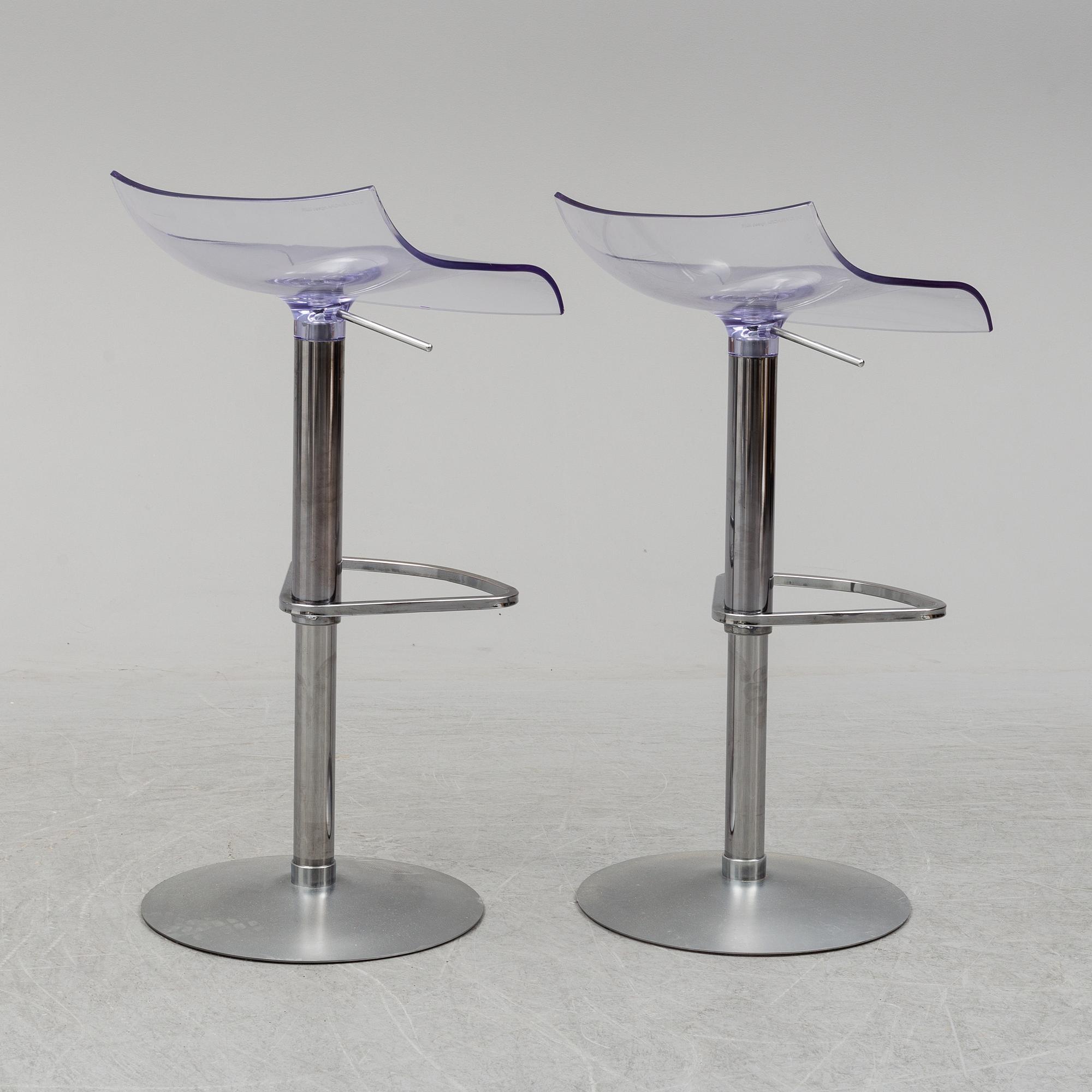 ARCHIRIVOLTO, a pair of 'PAM' bar stools from Ligne Roset, 2008.