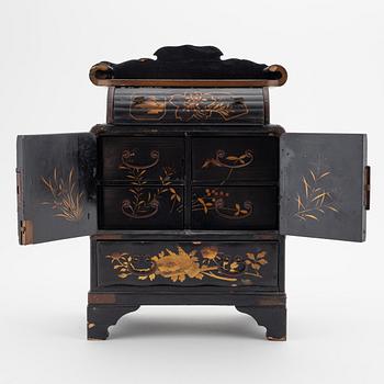 A Japanese miniature cabinet, first half of the 20th Century.
