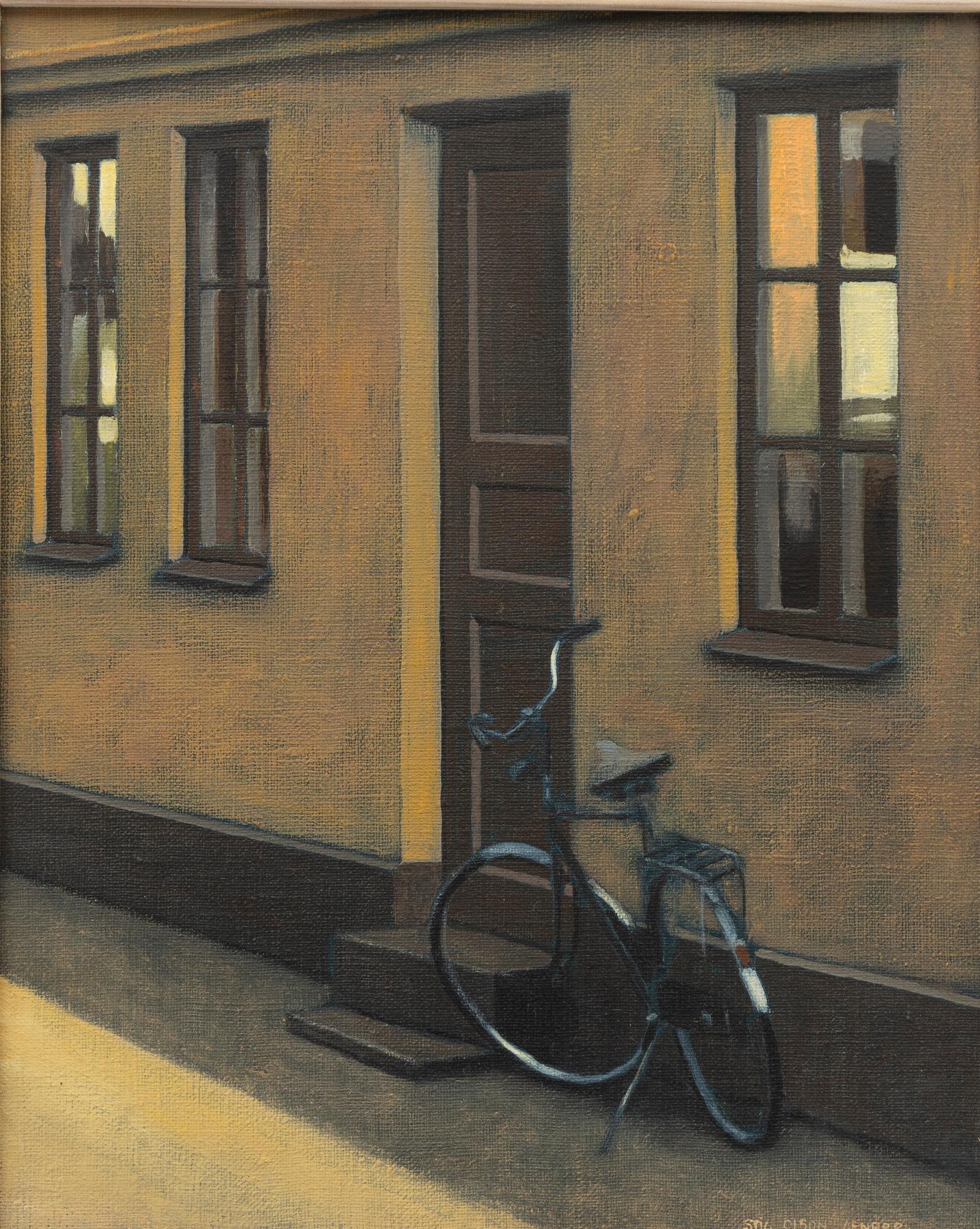 Stig Olson, Cykel mot husvägg.