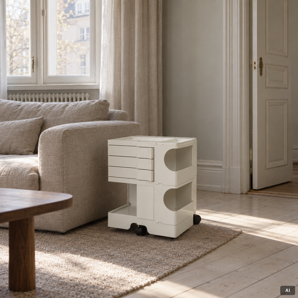 Joe Colombo, "Bobby Trolley", Bieffe plast, Italien.