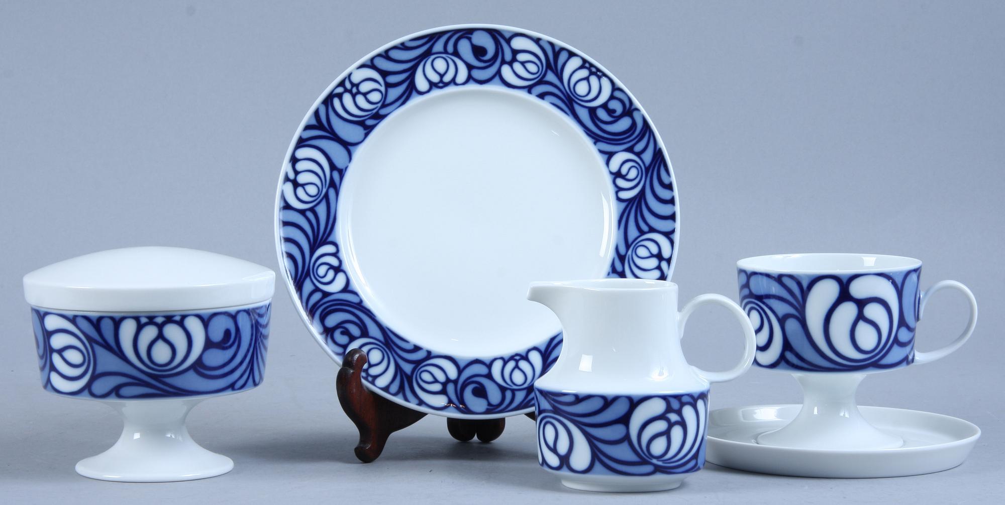 KAFFESERVIS, 29 delar, porslin, Tapio Wirkkala, Rosenthal.