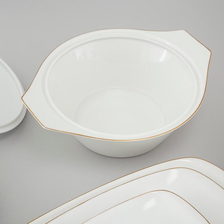 SERVISDELAR, 79 st, porslin, Rosenthal, 1900-talets andra hälft.
