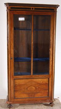 BOKSKÅP/VITRINSKÅP, nyrenässans, sent 1800-tal.