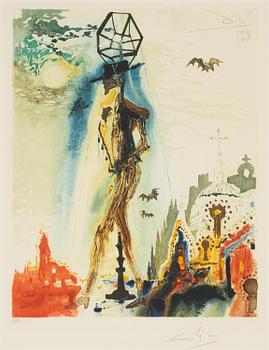 Salvador Dalí, lithograph in colours, 1970, signed LVII/CXXV.