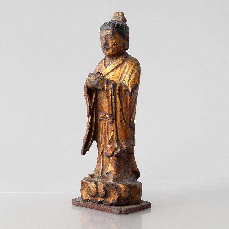 A Chinese Buddha joss stick holder, Ming dynasty, 17th/18th century.
