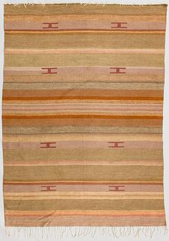 A 1930s Finnish flat weave carpet. Circa 21x164 cm.