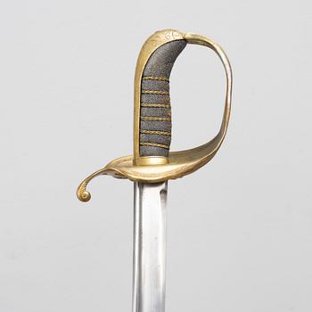 A Swedish sabre, 1880s, with scabbard.