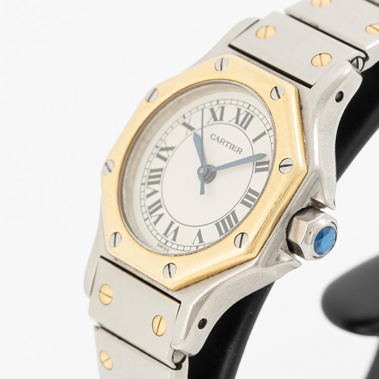 Cartier, Santos Octagon, armbandsur, 24 mm.