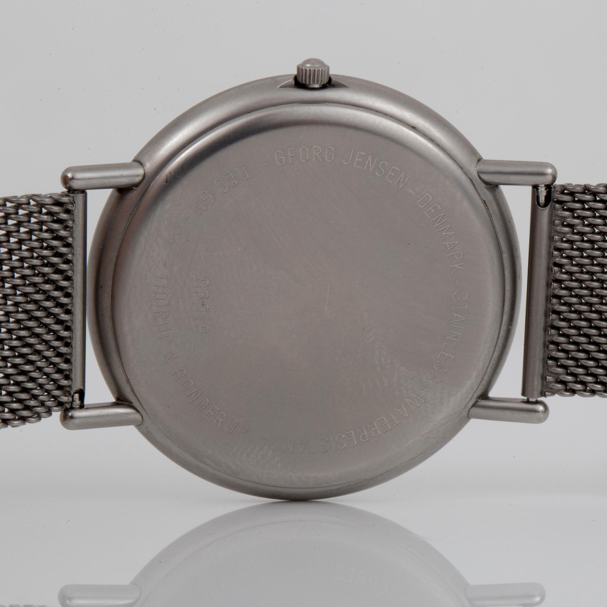 ARMBANDSUR, stål, Georg Jensen, 1900-talets slut.