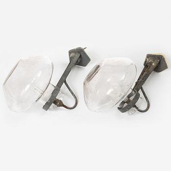 Vägglampor, ett par, Swedish Modern, ASEA, 1900-talets mitt.