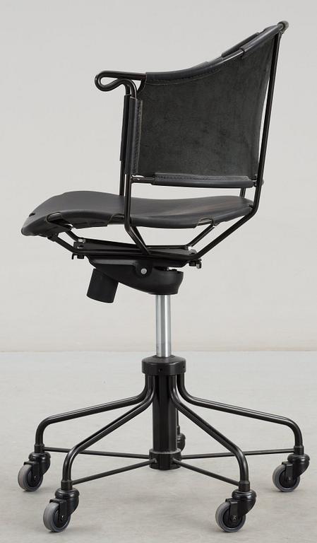 A Mats Theselius swivel chair 'Sheriff' by Källemo, Sweden.