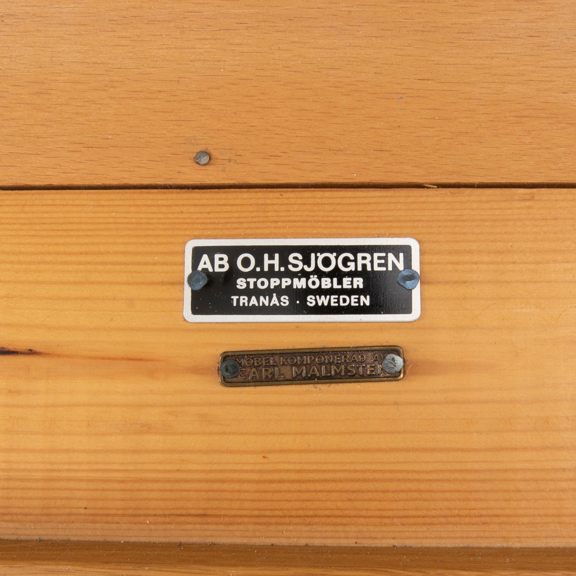 Carl Malmsten, soffa, Visingsö 1900-talets senare del.