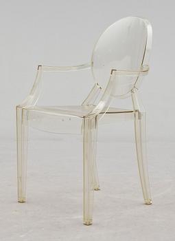 PHILIPPE STARCK, karmstol, plast, "Louis ghost" för Kartell.