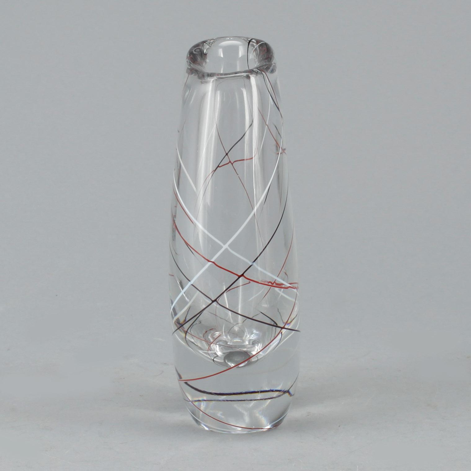VAS, glas, Vicke Lindstrand, Kosta. Märkt undertill: LH1089.