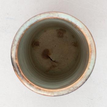 A stoneware vase by Wilhelm Kåge, Gustavsberg, signed and dated 1930.