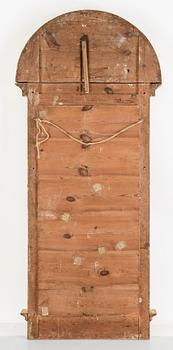 SPEGEL samt KONSOLBORD, empire, Carl Gustaf Fyrwald, signerad samt med Stockholms hallstämpel, Stockholm, daterad 1820.