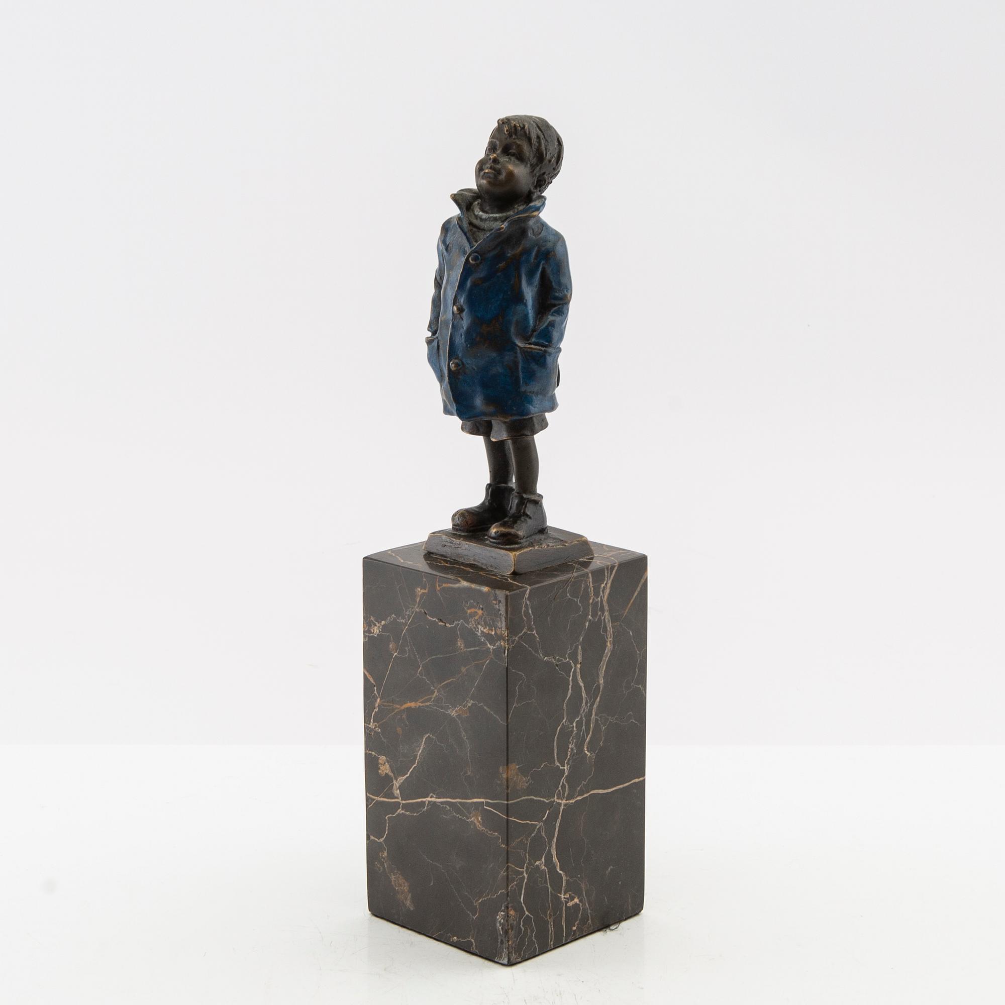 Franz Bergmann, figurin signerad.