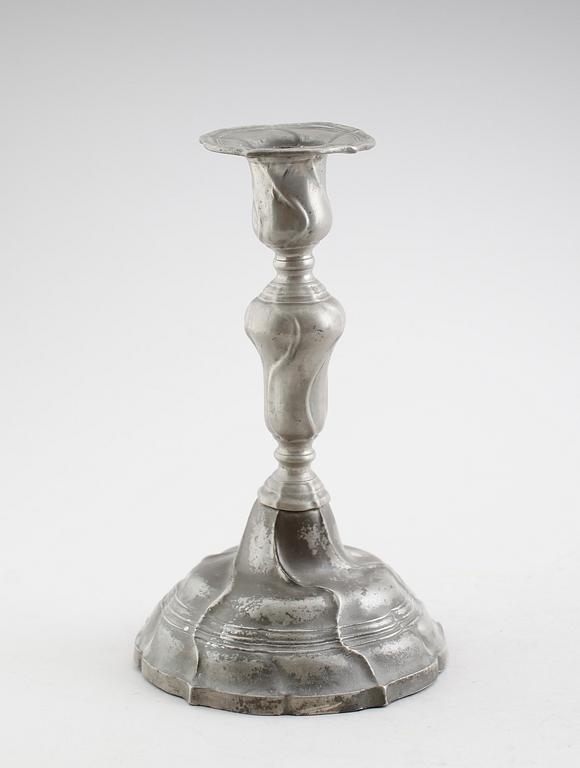 LJUSSTAKE, tenn, Johan Gustaf Ryman, Stockholm 1771.