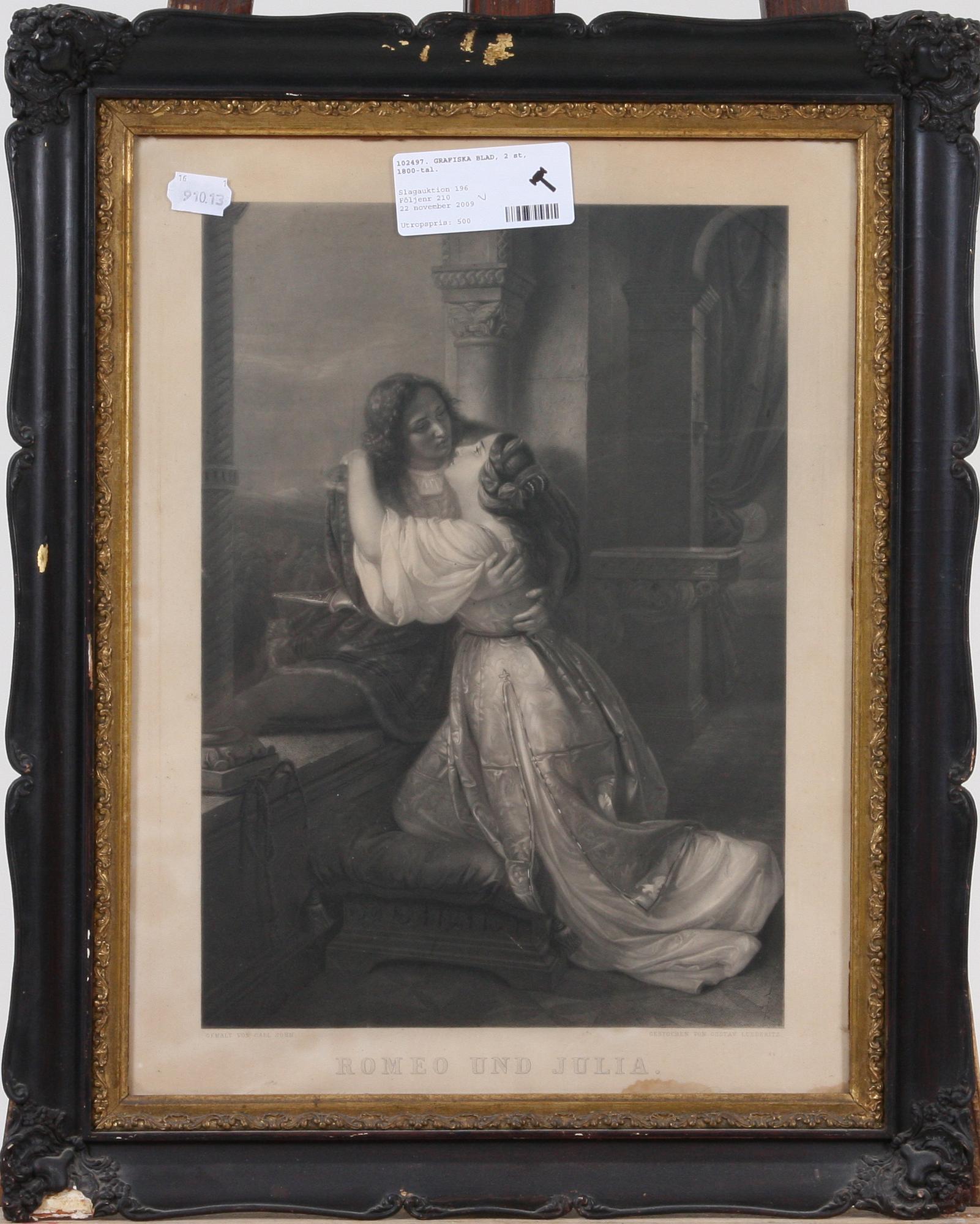 GRAFISKA BLAD, 2 st, 1800-tal.