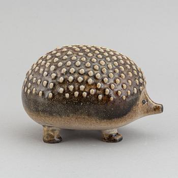 Lisa Larson, stoneware figurine, hedgehog, in cooperation with WWF, 1975-81.