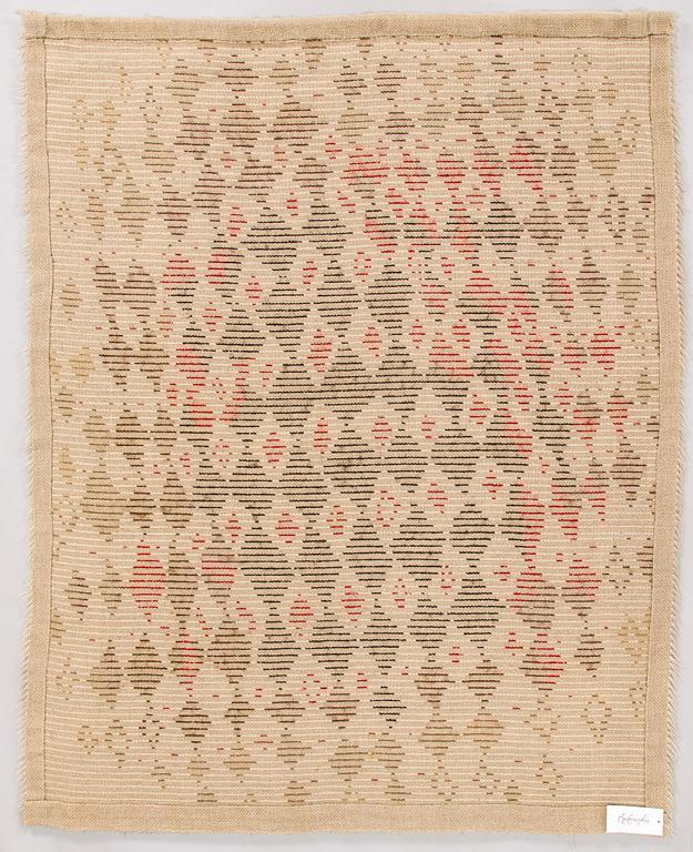 Kirsti Ilvessalo, ryijy, malli Suomen Käsityön Ystävät. Noin 155 x 120 cm.