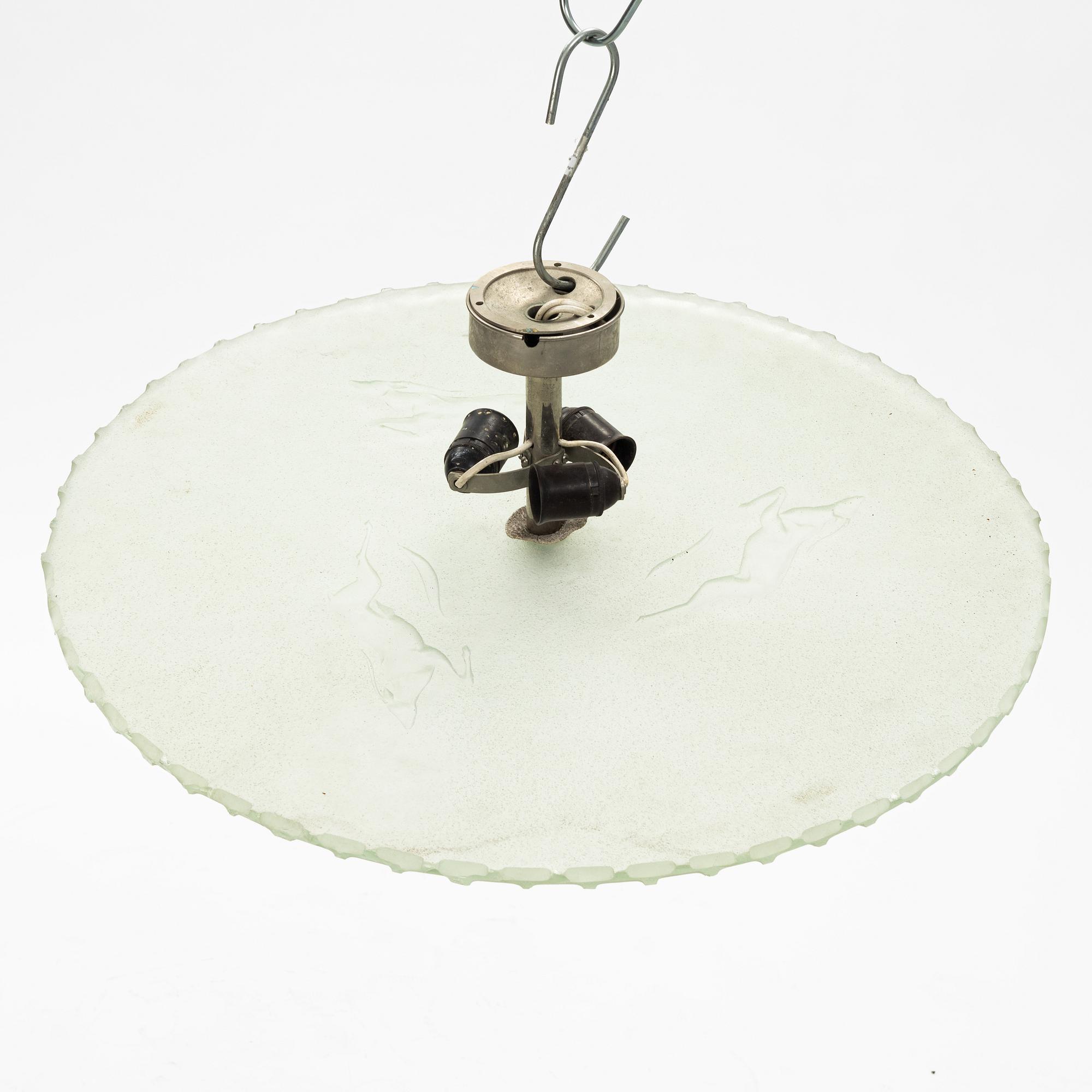 A Swedish Grace ceiling lamp, 1930's.