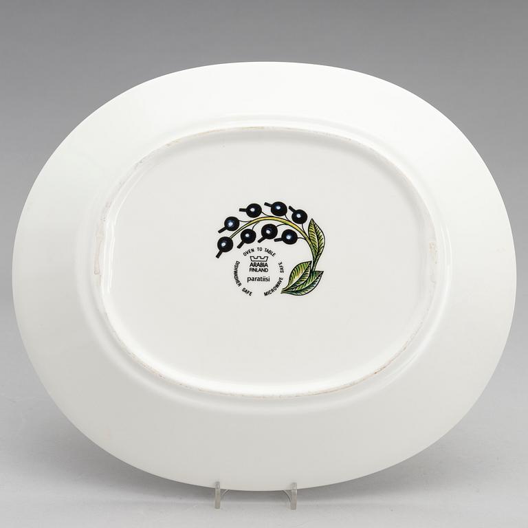 BIRGER KAIPIAINEN, A lidded tureen and a serving dish of the 'Paratiisi' series for Arabia, Finland.
