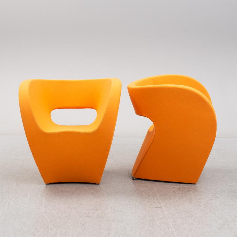 A pair of 'Little Albert' easy chairs by Ron Arad, Moroso.