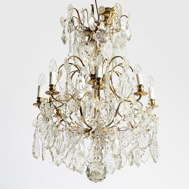 Chandelier, Baroque style, 20th century.