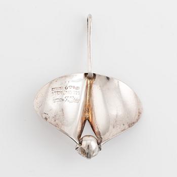 Karl-Erik Palmberg, Alton, silver and synthetic white spinel pendant.