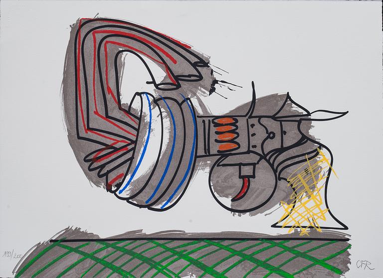 CARL FREDRIK REUTERSWÄRD, färgserigrafi, signerad och numrerad 199/200.