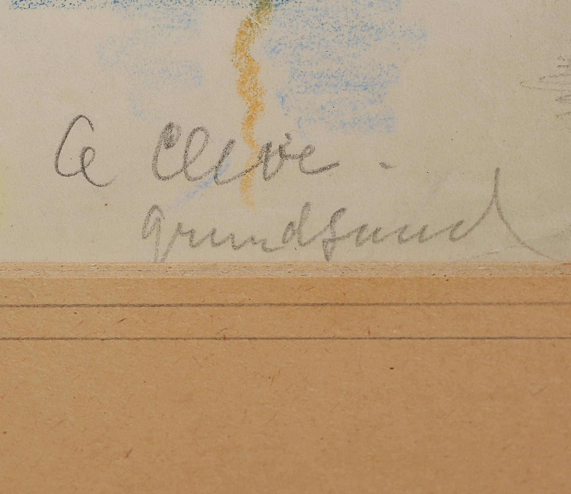 AGNES CLEVE, krita, signerad.