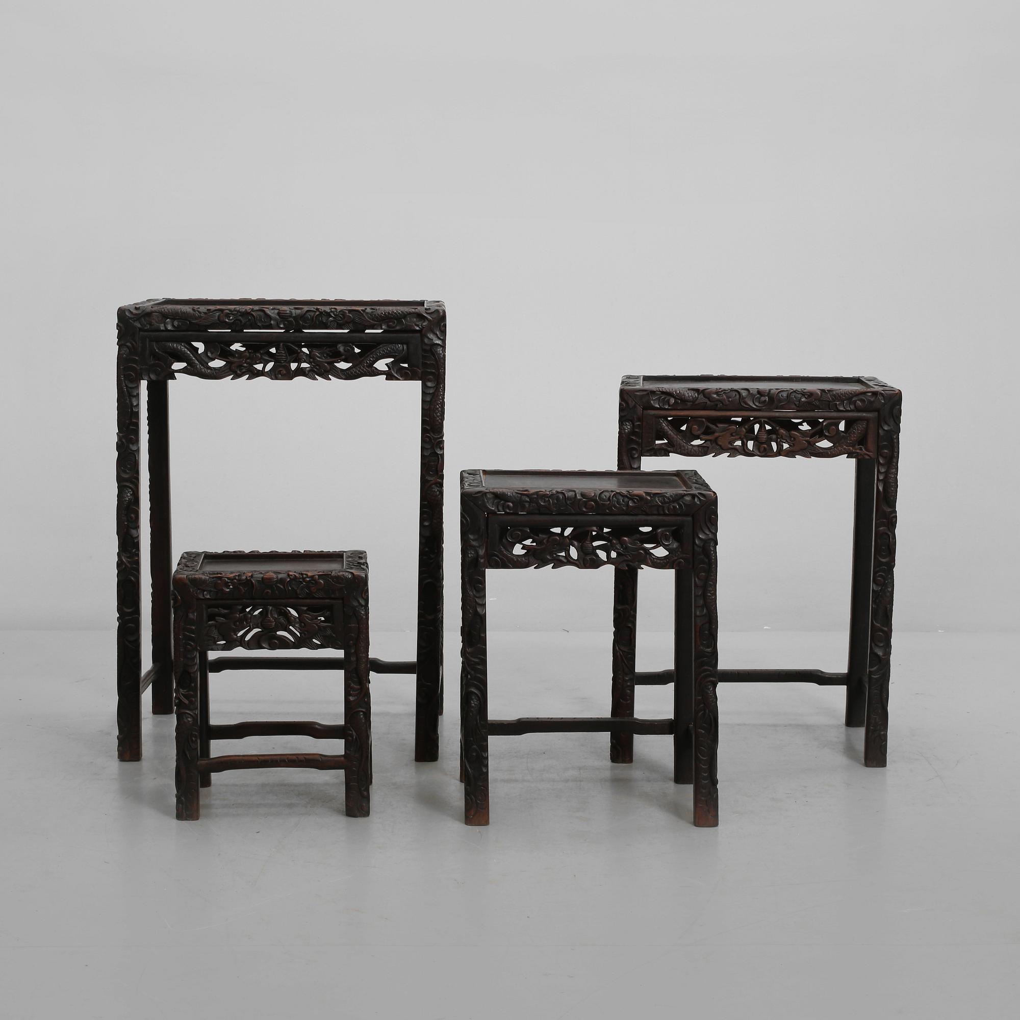 SATSBORD, 4 st, Kina, 1900-talets andra hälft.