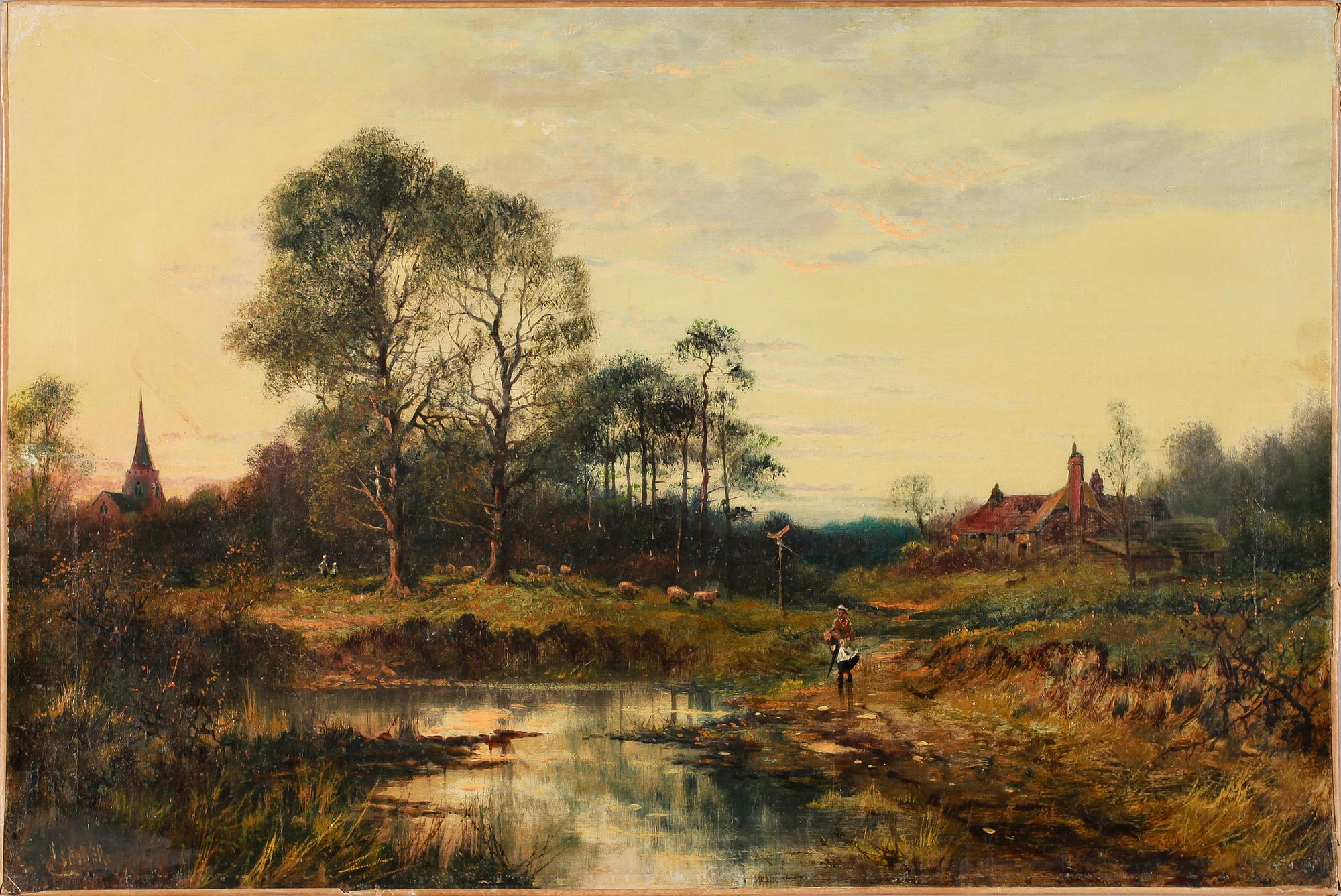 BENJAMIN WILLIAMS LEADER, olja på duk, signerad.