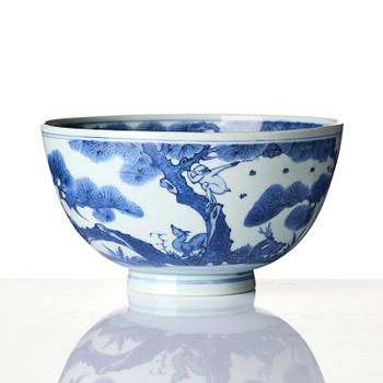 Skål, porslin. Mingdynastin, 1600-tal.