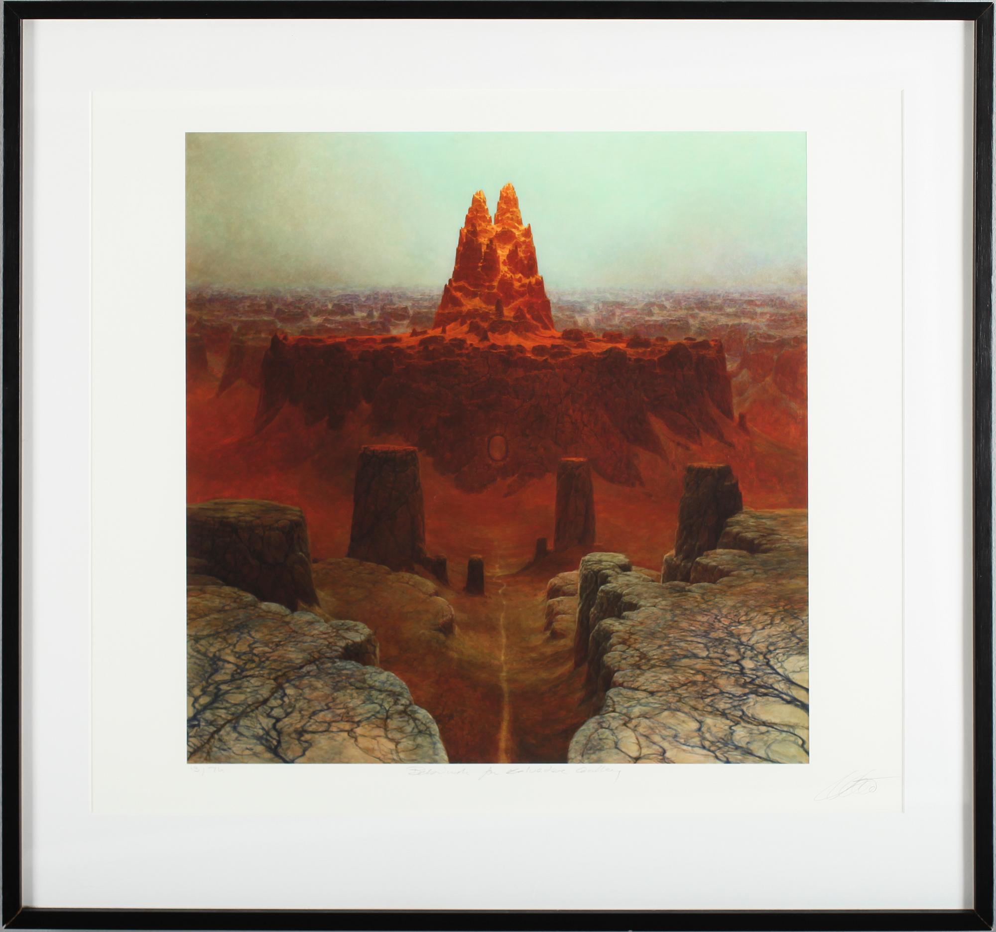 ZDZISLAW BEKSINSKI, färglitografi, signerad, numrerad 13/74.