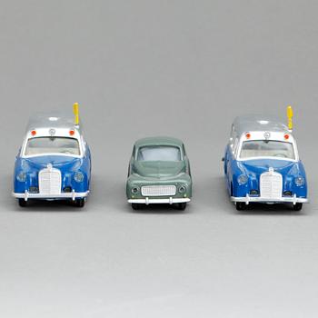 PARTI LEKSAKER, 3 st, Tekno Danmark. 1950/60- tal.